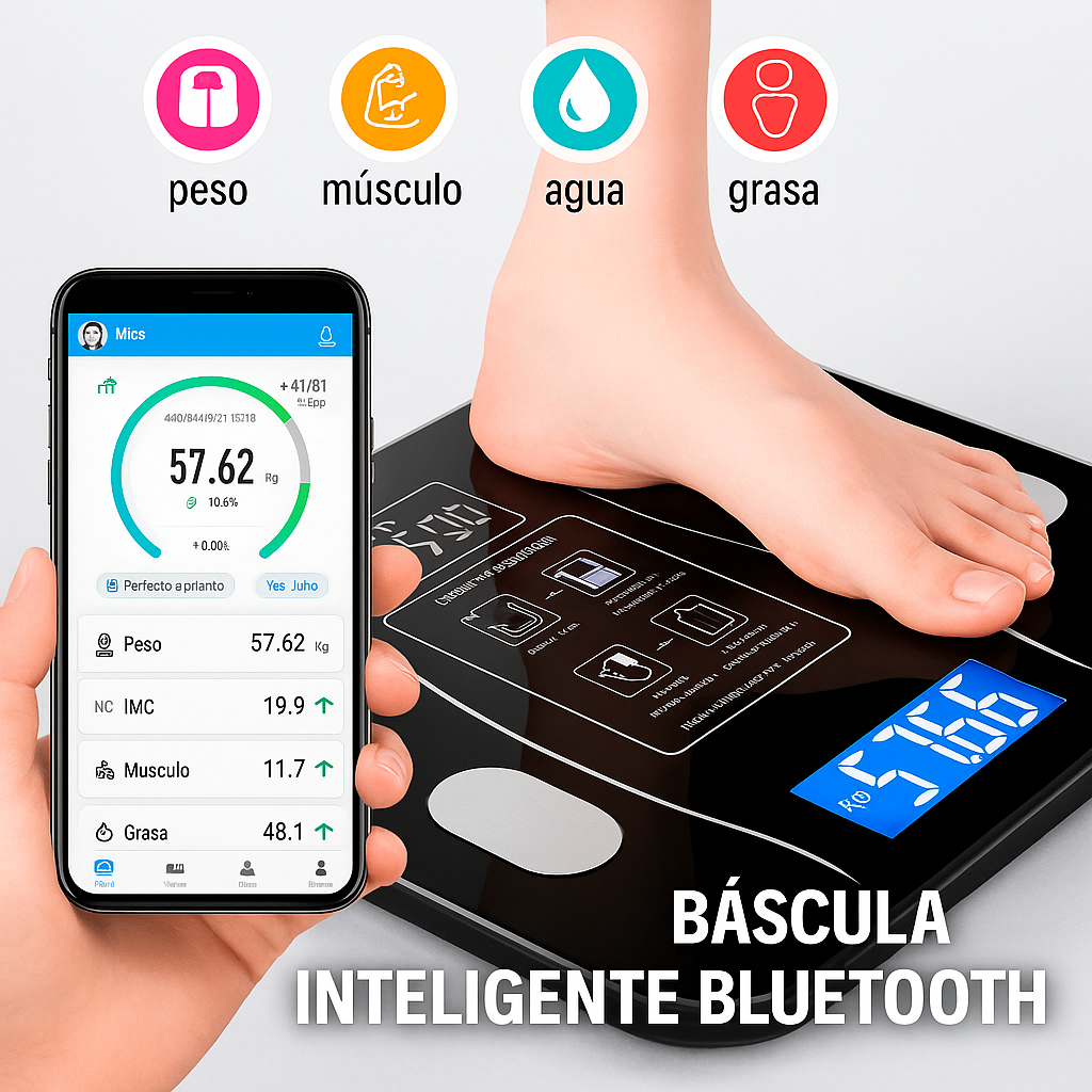 Bascula Inteligente Bluetooth BodyMetrics